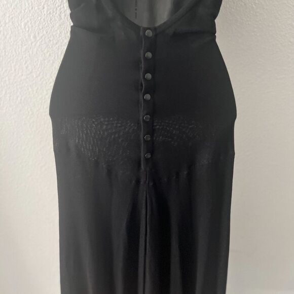 Alaia Azzedine Paris Apron Dress Black Sleeveless Fit Flare A-line 38 XS NWT - Picture 5 of 17